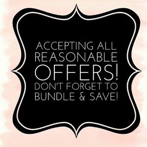 Accepting reasonable offers, bundle 3 items to save!